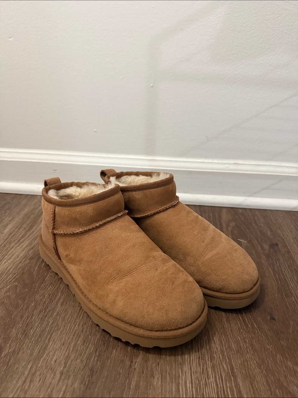UGG Classic Ultra Mini Chestnut Slip-On Boots